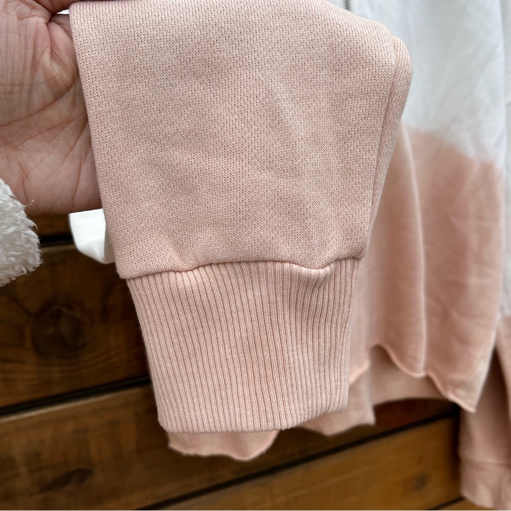 Pre-loved with tags. Aerie ombré pink tie dye blush pink hoodie. Size Small. - Picture 4 of 8